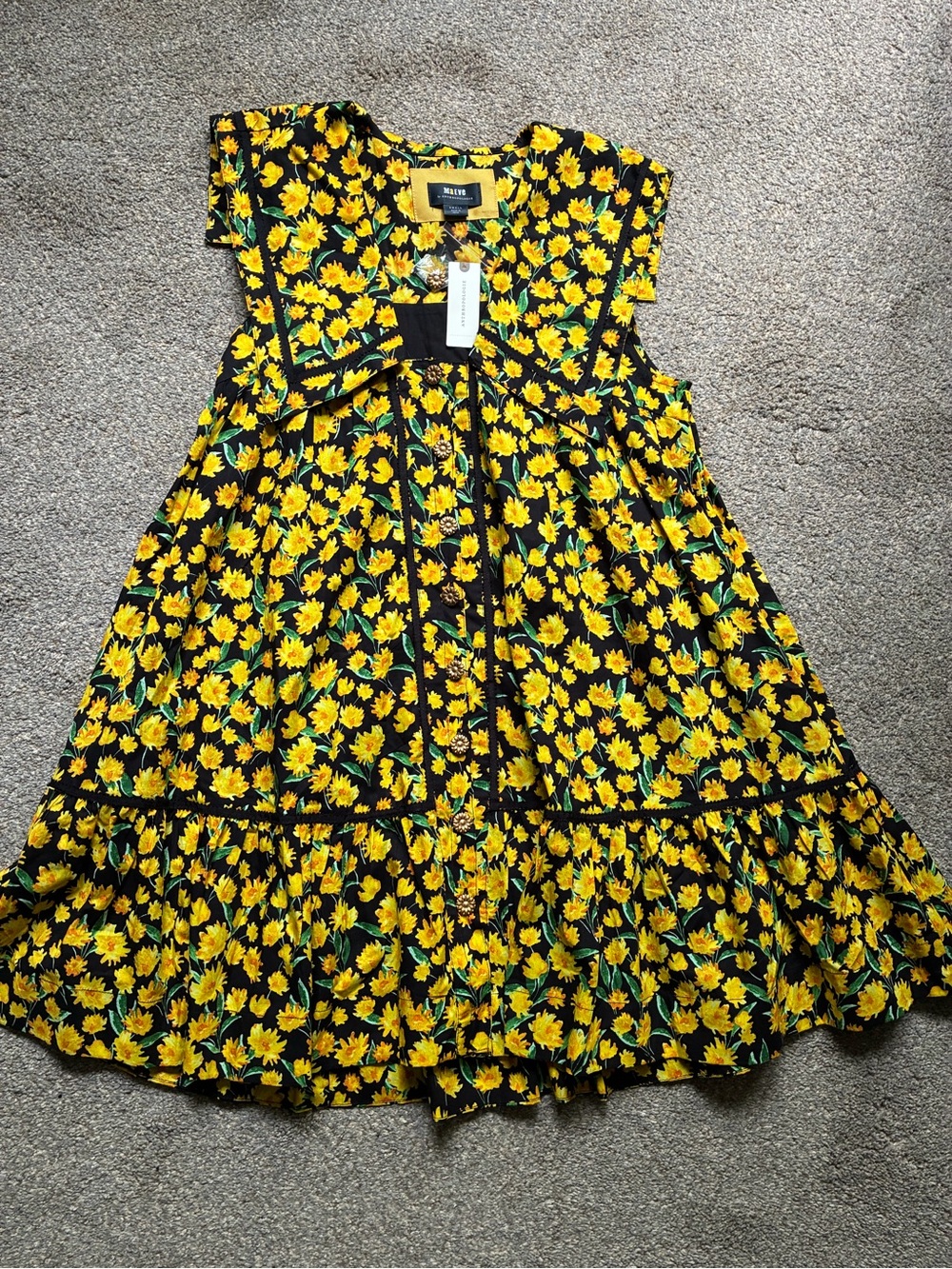 NWT Anthropologie Sunflower Dress (S)